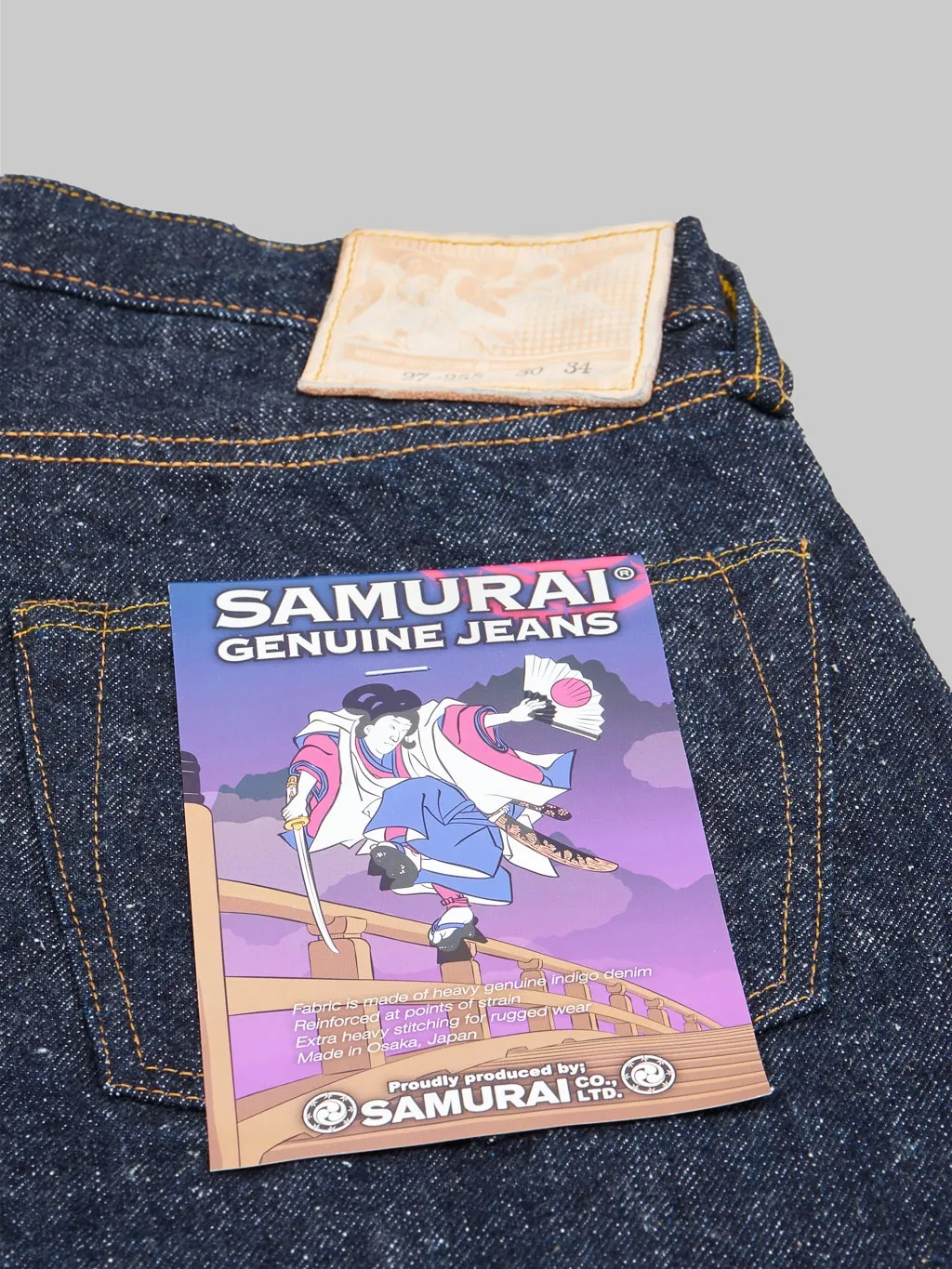 Samurai Jeans S0255XX "Ushiwaka" Model 15oz Slim Tapered Jeans