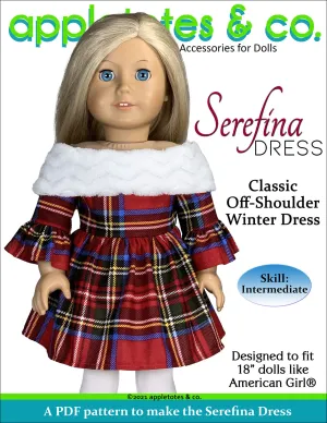 Serefina Dress 18 Inch Doll Sewing Pattern