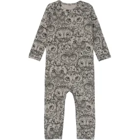 SGBen Jumpsuit w/Owls - Grey (Drizzle)