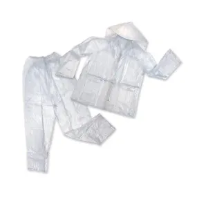 Stansport Mens Vinyl Rainsuit - Clear - 2XL