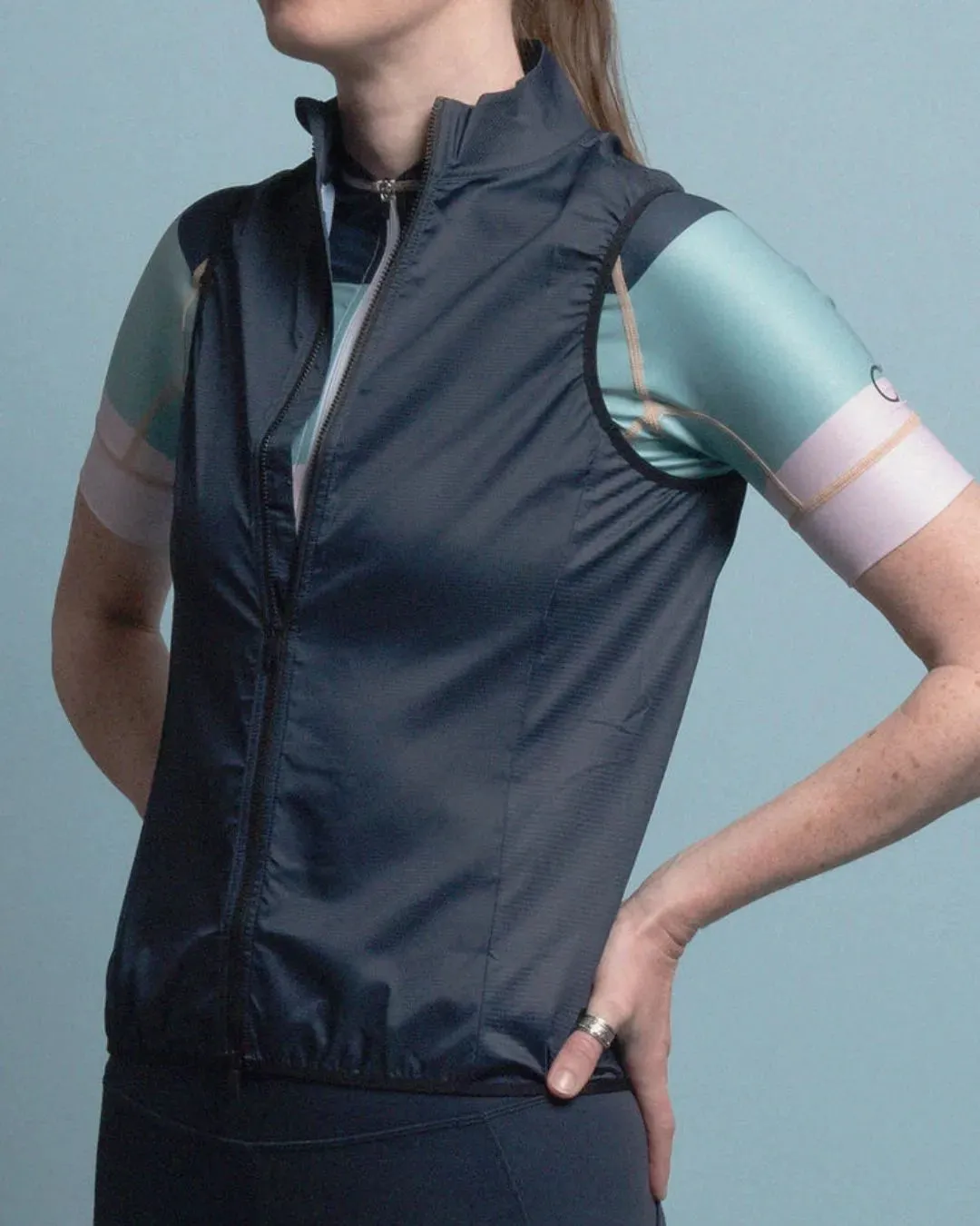 Stop The Wind Cycling Vest - Twilight Navy