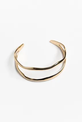 Suzette Gold Wavy Cuff