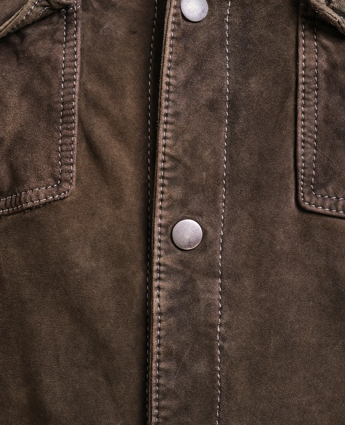 The Gimos - Suede Trucker Jacket w/Removable Hoodie - Teak