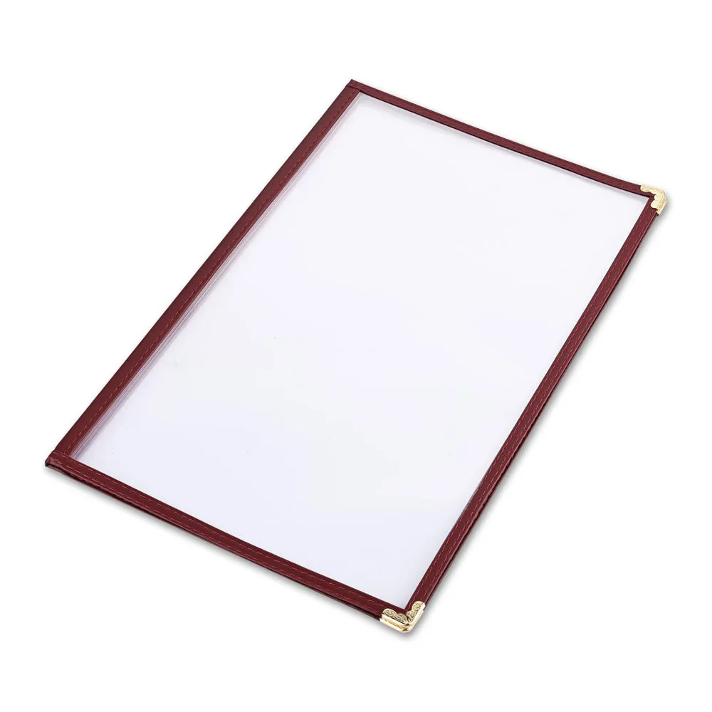 TheLAShop 8-1/2"x14" Clear Restaurant Menu Cover Folder Double 30ct/pk