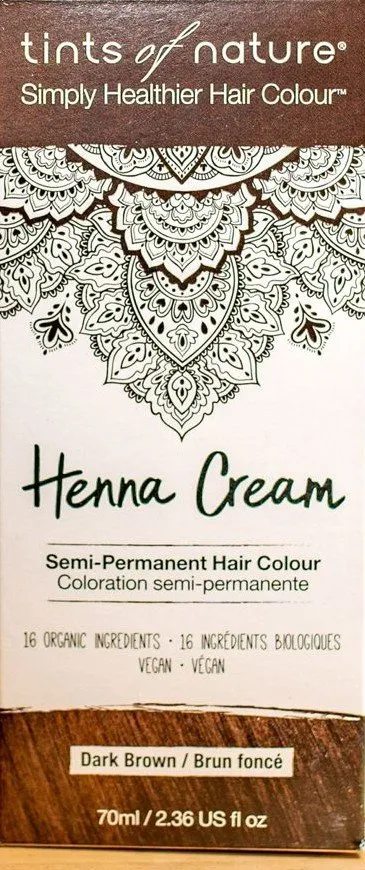 Tints of Nature Henna Cream Dark Brown 2.7 oz Liquid