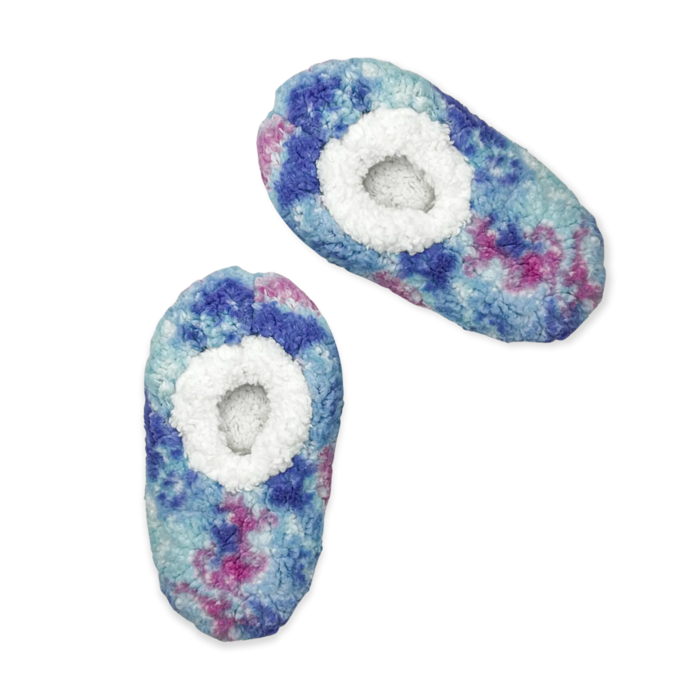 Tye Dye Galaxy Fuzzy Babba Slipper Sock