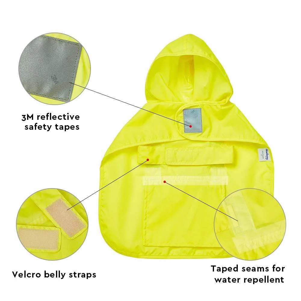 Water Repellent | Reflective Dog Rain Poncho