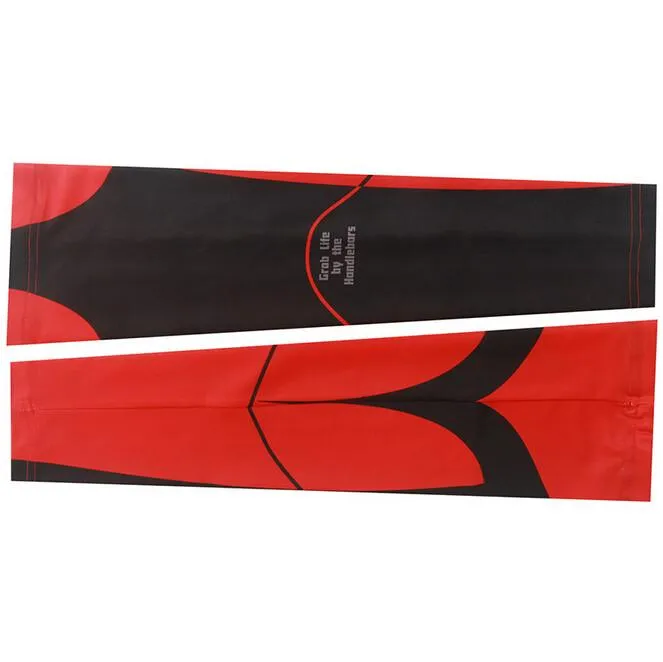 XINTOWN Red Black Cycling Arm Warmers