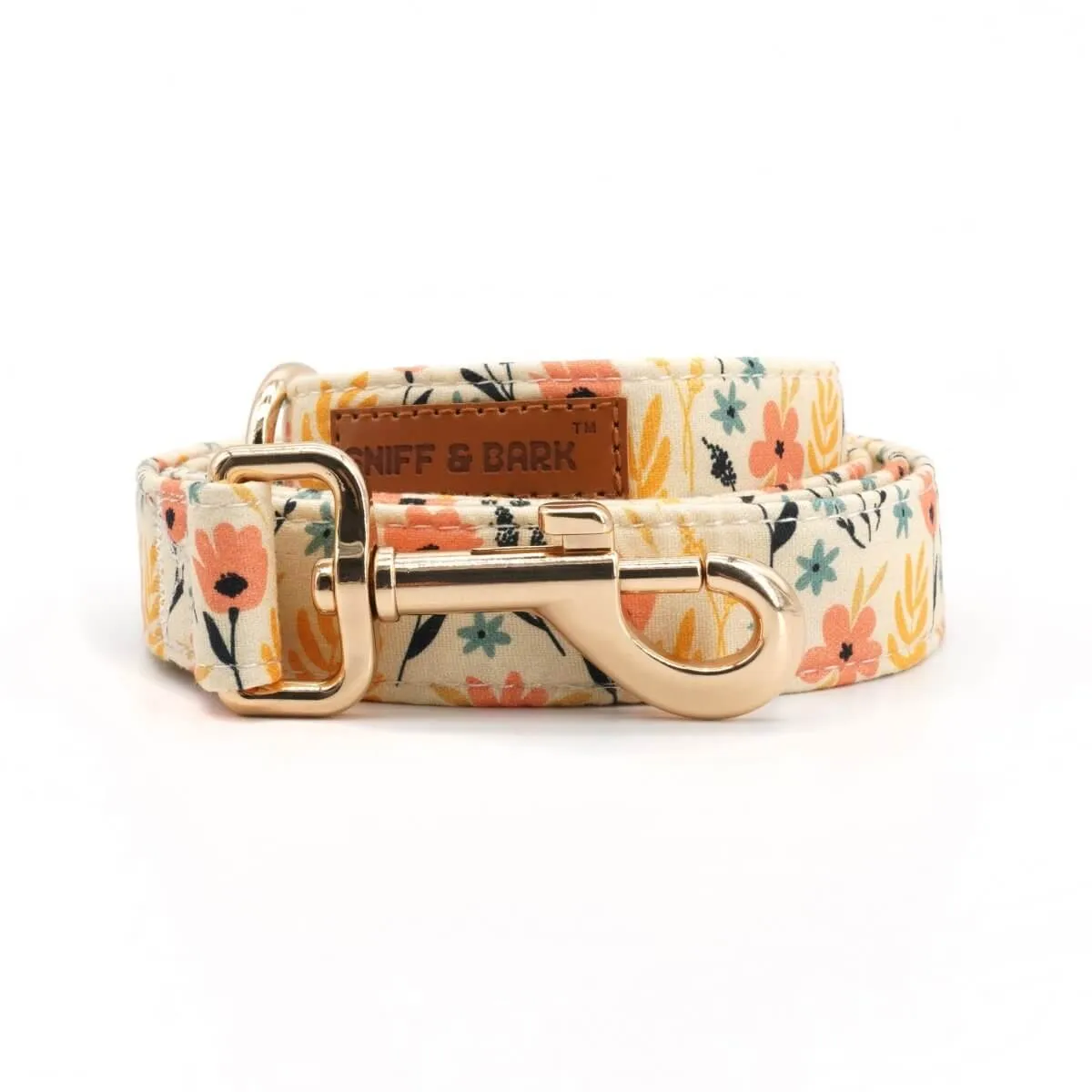 Yellow Floral Flower Unbreakable Collar™ & Leash Set