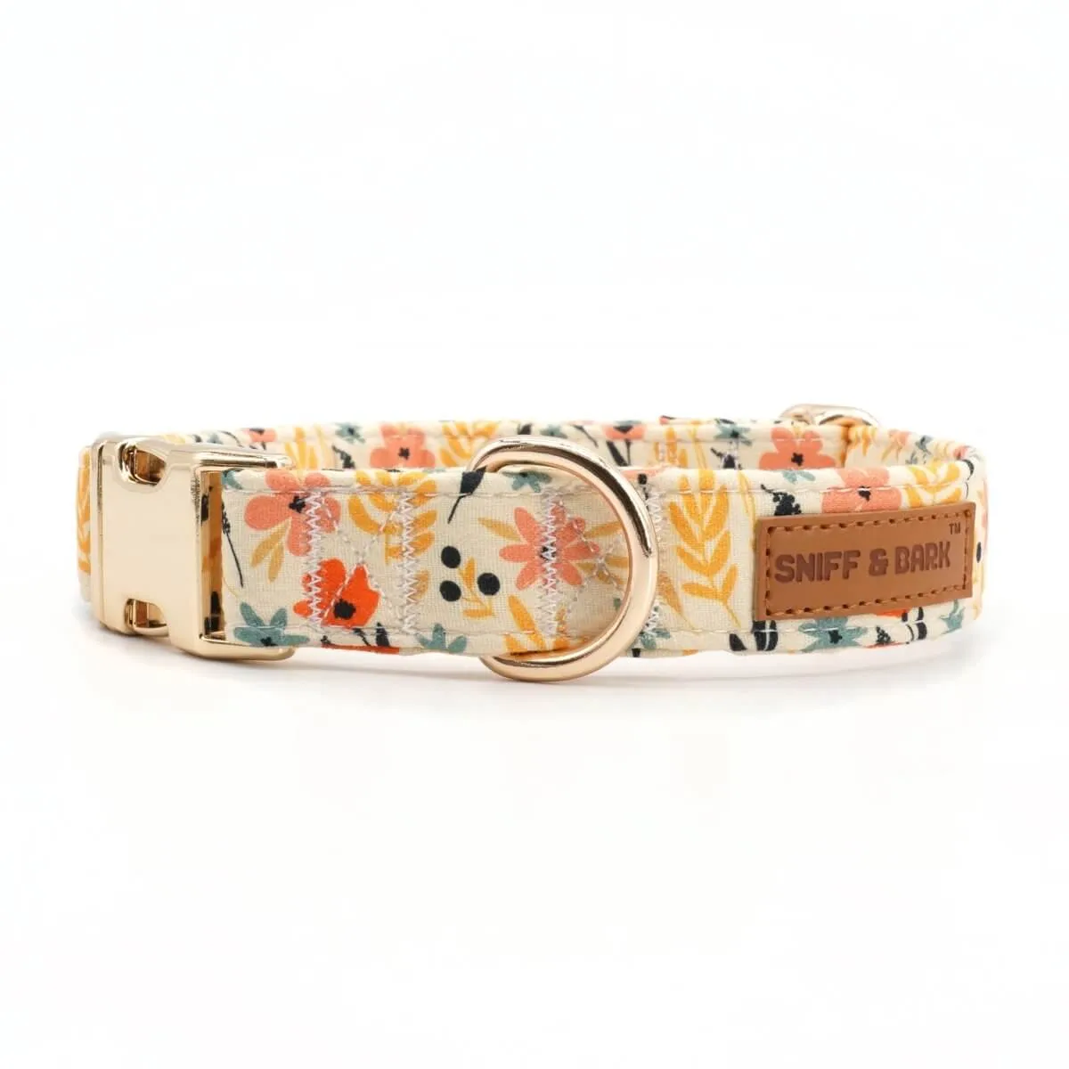 Yellow Floral Flower Unbreakable Collar™ & Leash Set