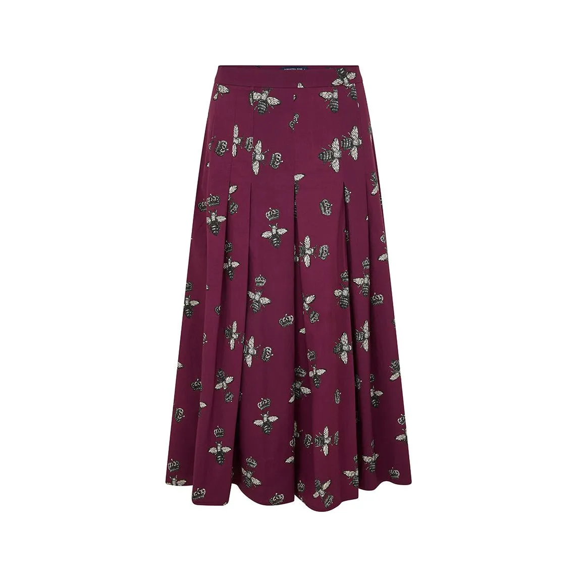 Zeller Bee And Crown Pleated Skirt